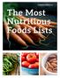 HealthAliciousNess.com. The Most Nutritious Foods Lists