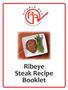Ribeye Steak Recipe Booklet