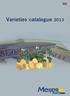 Varieties catalogue 2013