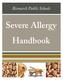 Table of Contents. Severe Allergy Handbook, Bismarck Public Schools Revised Sept. 2, 2014