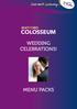 WATFORD COLOSSEUM WEDDING CELEBRATIONS! MENU PACKS