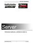 Server/Bar Training Manual. Server TRAINING MANUAL (VERSION )