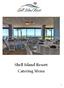 Shell Island Resort Catering Menu
