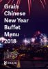 Grain Chinese New Year Buffet Menu 2018