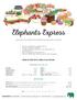 OUR MENU OF ELEPHANTS FAVORITES FOR FAMILIES & GROUPS