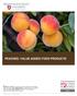PEACHES: VALUE-ADDED FOOD PRODUCTS