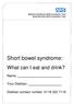 Short bowel syndrome: