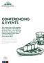 CONFERENCING & EVENTS