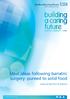 Northumbria Healthcare NHS Foundation Trust. Meal ideas following bariatric surgery-pureed to solid food. Issued by Nutrition & Dietetics