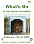 What s On. In and around Uttlesford. Produced by Saffron Walden Tourist Information Centre. February March 2018
