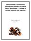 Steps towards a harmonized international standard for cocoa flavour assessment a review of current protocols and practices