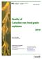 Quality of Canadian non-food grade soybeans 2014