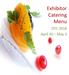 Exhibitor Catering Menu. OTC 2018 April 30 May 3