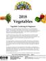 2018 Vegetables. Vegetable Gardening for Beginners