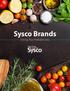Sysco Brands. Driving Your Profitable Sales