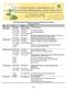 10th International Conference on Grapevine Breeding and Genetics Schedule Overview