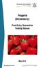 Fragaria (Strawberry) Post-Entry Quarantine Testing Manual