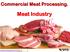 Commercial Meat Processing. Meat Industry