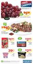 2/$ Red Seedless Grapes. KC Pride KC Strip Steak. lb. Kellogg s Cereal oz. Selected Varieties. Farmland Bacon oz. Selected Varieties
