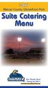 Mercer County Waterfront Park Suite Catering Menu