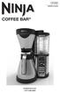 CF085 OWNER S GUIDE COFFEE BAR. ninjakitchen.com