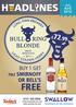 JUL AUG per 9g BUY 1 GET. 70cl SMIRNOFF OR BELL S FREE wholesale drinks solutions