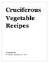 Cruciferous Vegetable Recipes