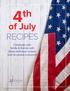 4 th. of July. RECIPES Celebrate with family & friends with these delicious recipes sure to please everyone! JJVirgin