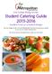 City College Dining Services Student Catering Guide Excellent Food on a Students Budget