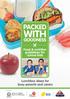 PACKED WITH GOODNESS Food & nutrition guidelines for school kids Lunchbox ideas for busy parents and carers