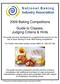 2009 Baking Competitions Guide to Classes, Judging Criteria & Hints
