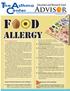 Advisor. The Asthma. enter. Education and Research Fund. Types of food intolerance (non-allergic) Natural history of food allergy. theasthmacenter.