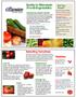 Guide to Wisconsin. Fresh Vegetables