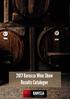 2017 Barossa Wine Show Results Catalogue