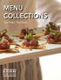 MENU COLLECTIONS. Your Event. Your Style.