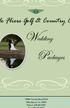 o Fliers Golf & Country C Wedding Packages County Road 94 B Woodland, Ca Phone: