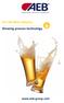 For the beer industry Brewing process technology