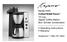 Model #455 CoffeeTEAM Therm 10-cup, Digital Coffee Maker/ Burr Grinder Combination. Operating Instructions Warranty. Questions?