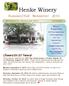 Henke Winery. Summer/Fall Newsletter Harrison Ave. Cincinnati, Ohio