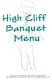 High Cliff Banquet Menu