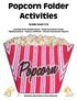Popcorn Folder Activities