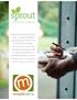 CORPORATE CATERING. Marigold Catering proudly presents. Sprout. Our happy little offshoot. designed to keep the office moving