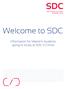 Welcome to SDC. Information for Master s students going to study at SDC in China