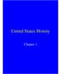 United States History. Chapter 1
