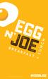 #EGGNJOE. Menu design and all marks are owned by We Own Breakfast, LLC.