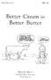 Better Cream for Better Butter