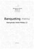 Banqueting menu. Kempinski Hotel Moika 22