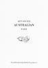 ADVANCED AUSTRALIAN FARE. Menu solutions for a truly Australian dining experience.
