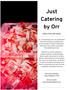 Just Catering by Orr HORS D OEUVRE MENU