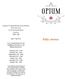 Attic menu. Opium Cocktail & Dim Sum Parlour The Jade door Gerrard Street London W1D 6JE